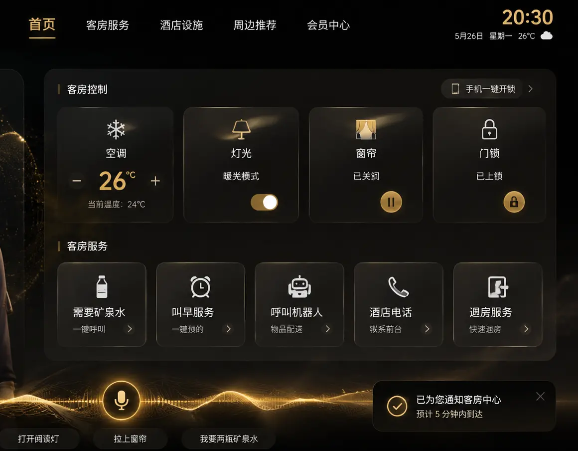 Smart Hotel IoT Control